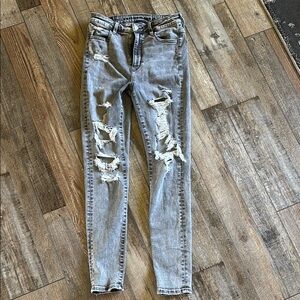 American Eagle Outfitters Gray Skinny Jeans